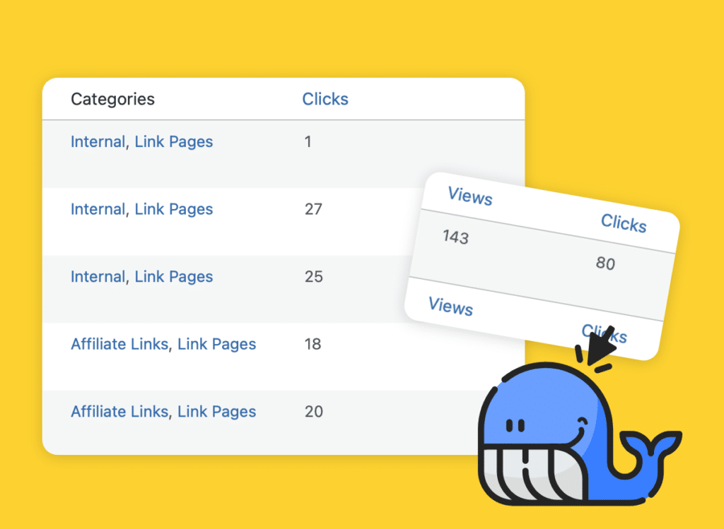 tracked data by ClickWhale