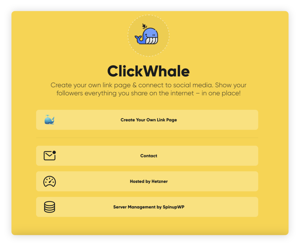 Demo of a Link Page