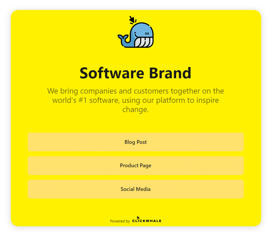 ClickWhale link page