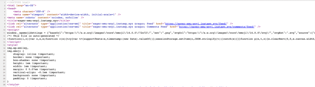 accessing your website code